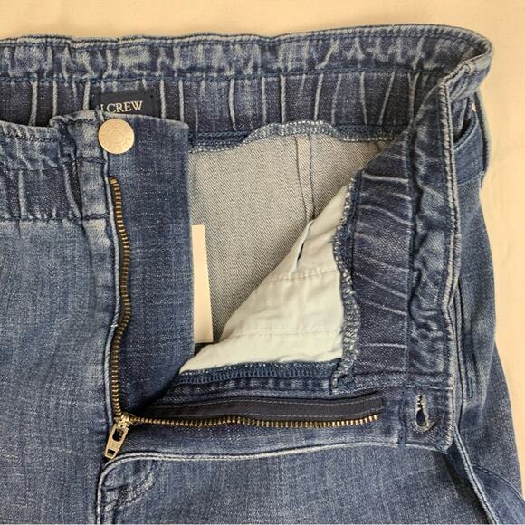 J Crew womens size 27 wide leg crop jeans new high waist belted casual denim - Picture 6 of 12